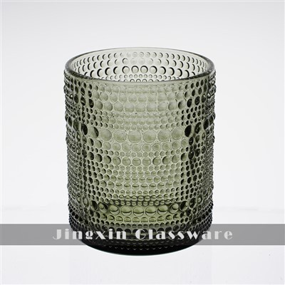 Tazza di vetro verde