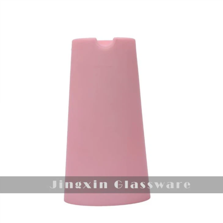 Paralume in vetro colorato rosa dalla fabbrica